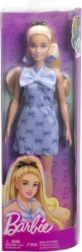 Barbie Model mit blauer Schleife