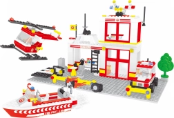 Kompatible Bloxo-Bausteine Feuerwehrstation 368 Stk.