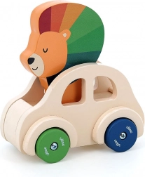 Holzauto mit Hupe Löwe von Vilac