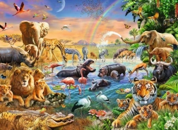 Puzzle Ravensburger Dschungel Savanne 100 Stk.