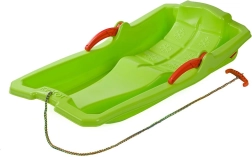 Kunststoff-Bob mit Bremsen Baby Mix Karol grün