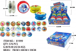 Jo-Jo mit Lichteffekten 5,5 cm – Meeresmotiv