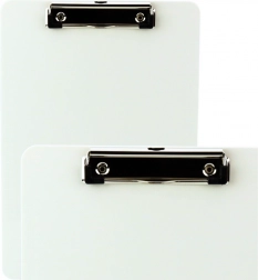 Weiße Klemmbrettunterlage mit Lineal A4