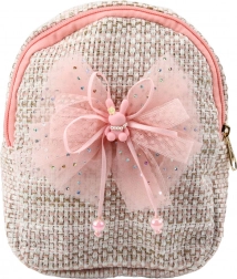 Kinderrucksack mit Schleife und Häschen rosa