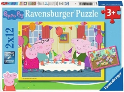 Ravensburger Puzzle Peppa Wutz auf der Feier 2x12 Teile
