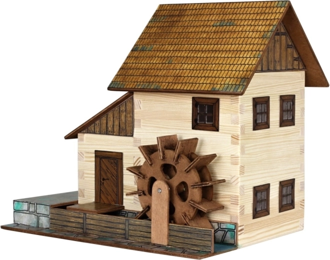 Walachia Holz-Klebebausatz Wassermühle