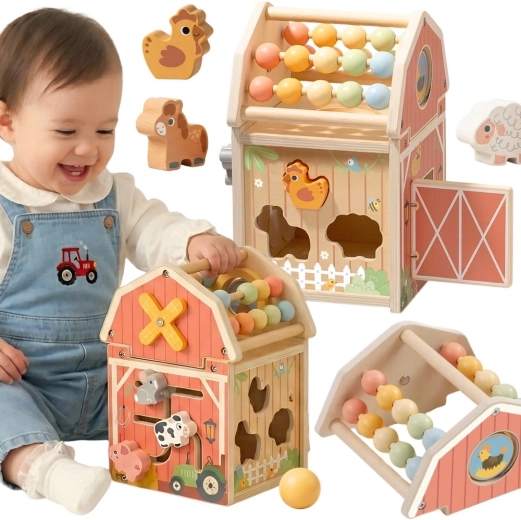 Aktivitäts-Stall aus Holz TOOKY TOY Montessori