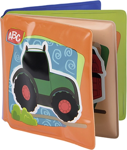 Abwaschbares Quietsche-Badebuch – Fahrzeuge, 10 × 10 cm