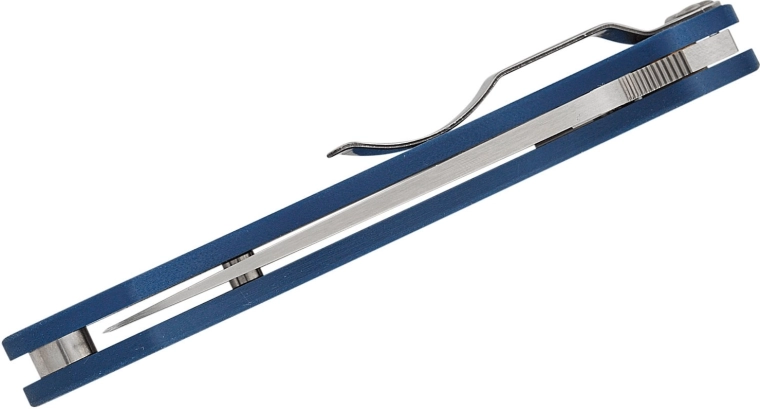 Robuster G10-Griff und vierfach umsetzbarer Clip