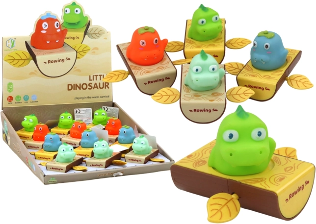 Aufzieh-Spielzeug für die Badewanne – Dinosaurier im Boot