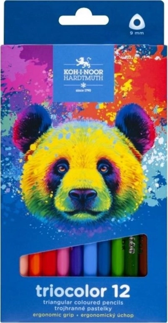 Dreikant-Buntstifte KOH-I-NOOR Triocolor 12 Stk.