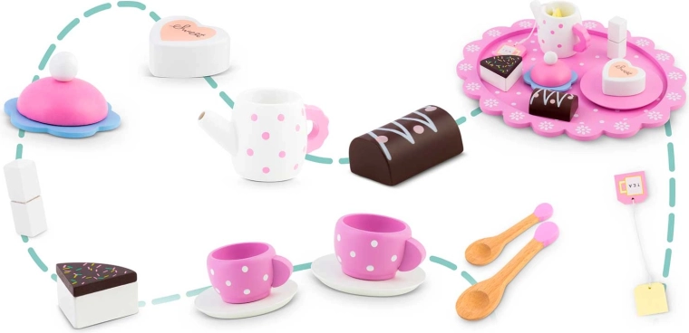 Komplette Ausstattung für die Teestunde