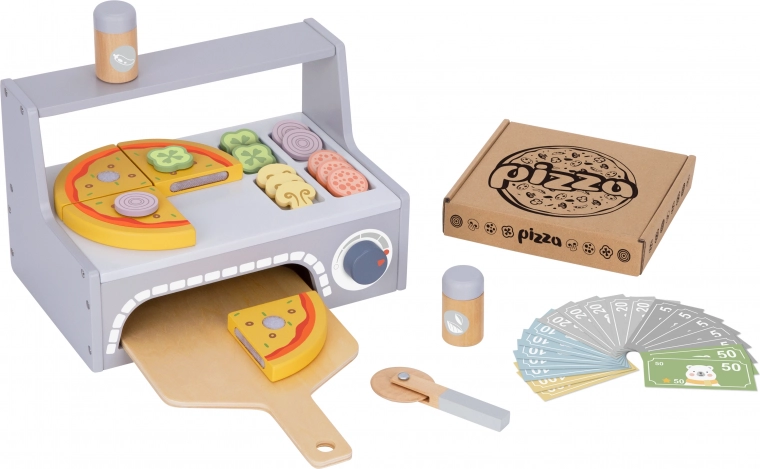 Tooky Toy Holz-Pizza-Set mit Zubehör