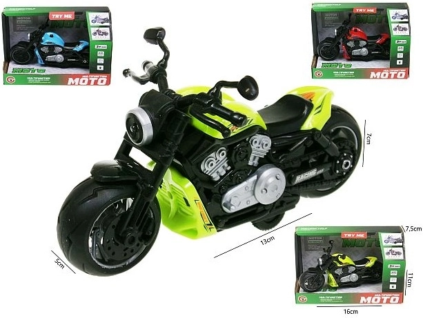 Motorrad mit Licht und Sound, 13 cm
