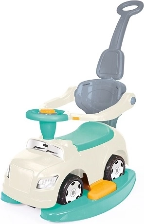 DOLU Kinder-Rutschfahrzeug 4-in-1, weiß