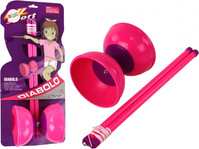 Rosa Diabolo Jonglier-Spielzeug