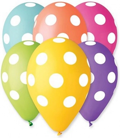 Aufblasbare Ballons mit Punkten 30 cm