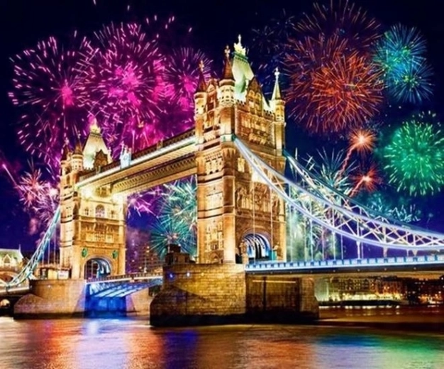 Norimpex Malen nach Zahlen Londoner Tower Bridge 40 × 50 cm
