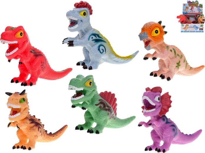 Bunter Quietsch-Dinosaurier 22,5 cm