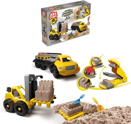 Unterhaltsames Set mit kinetischem Sand ART CRAFT – Gestalten, bauen, zerlegen
