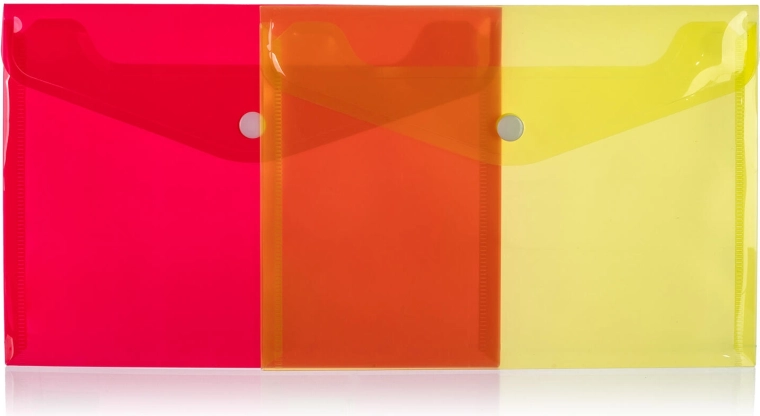 A5 Dokumentenmappe mit Druckknopf, Farbmix