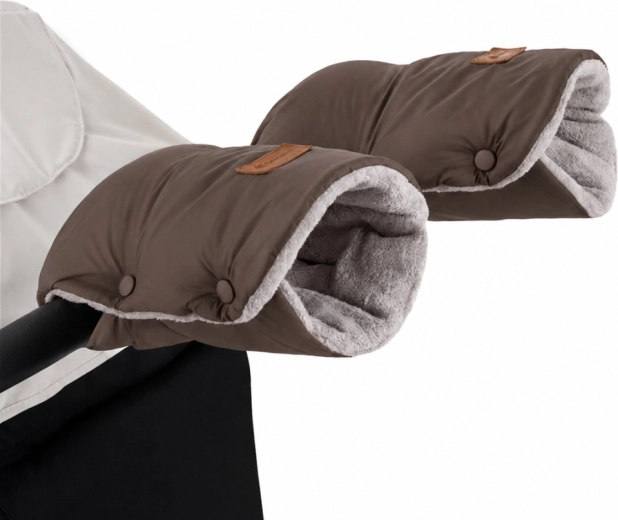 Petite&Mars Handmuff für Kinderwagen Jasie dark walnut