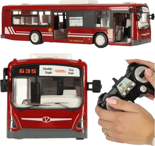 RC-Bus mit sich öffnenden Türen – Rot