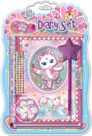 Tagebuch mit Stift Pecoware – Ballerina-Katze