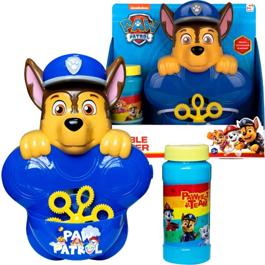 Seifenblasenmaschine mit Flüssigkeit PAW PATROL Chase, 100 ml