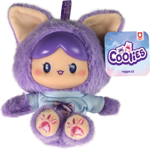 Plüschpuppe Coolies lila 15 cm