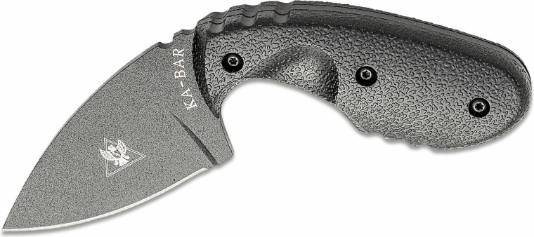 KA-BAR TDI Investigator taktisches Messer mit fester Klinge, schwarz, Zytel, Kydex-Scheide