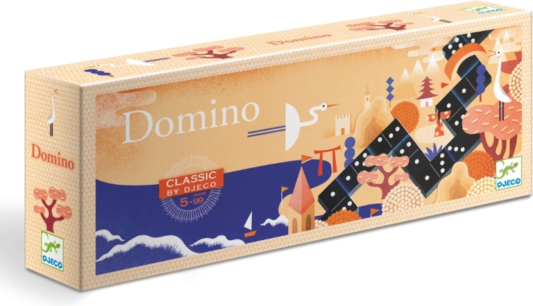 Djeco Domino – klassisches schwarzes Domino