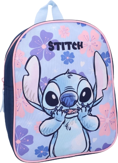 Auffälliges Stitch-Motiv und florales Design