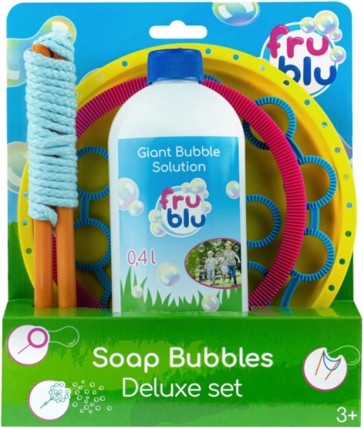Deluxe-Seifenblasen-Set FRU BLU mit 0,4 l Lösung