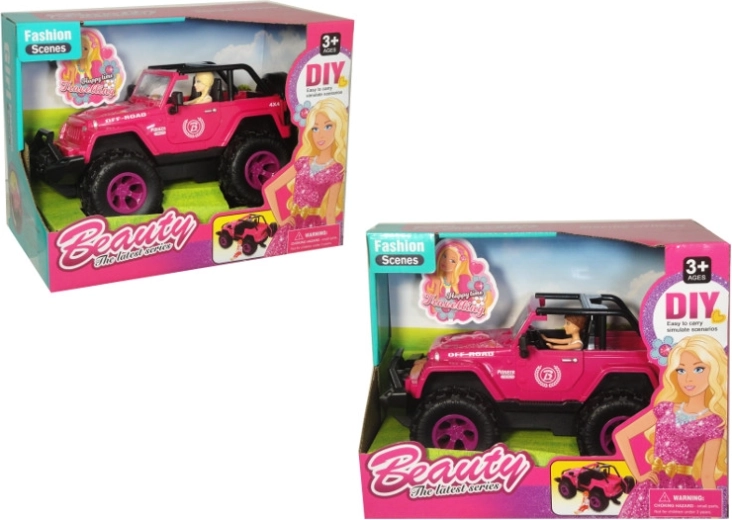 Geländewagen mit Mini-Puppe – 1 Stück