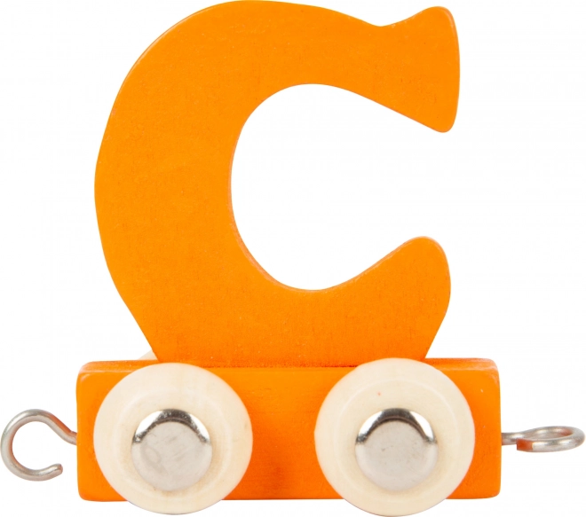 Holzwagen mit dem Buchstaben C – bunte Alphabetreihe Small Foot