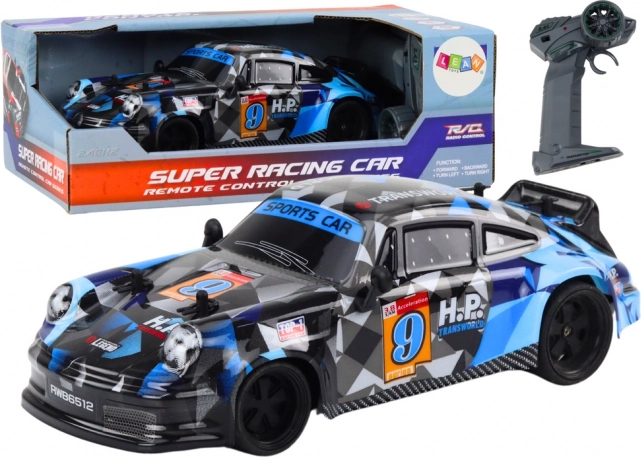RC-Driftauto 1:18 mit Gummireifen – blau