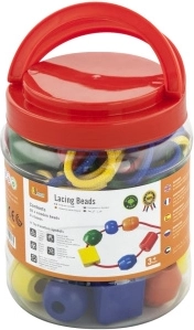 Holz-Steckperlen für die Hand – extra groß