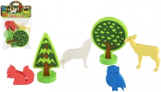 Schaum-Wassersticker Waldtiere – 9 Teile