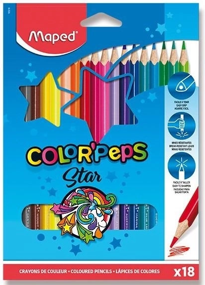 Dreikant-Buntstifte MAPED Color'Peps 18 Farben