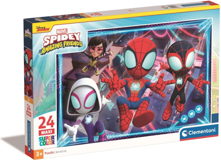 Puzzle 24 Maxi Super Color Spidey und seine Superfreunde