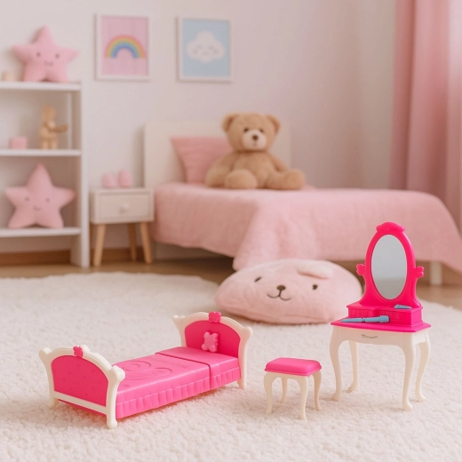 Komplettes Schlafzimmer-Set für 29 cm Puppen