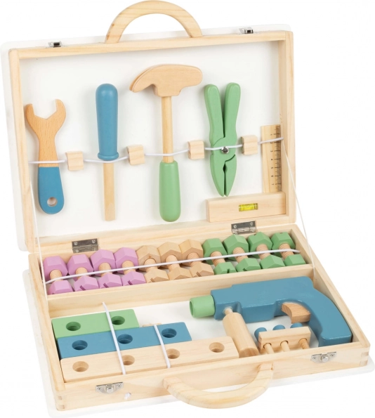 Holzkoffer mit Werkzeug für Kinder Nordic