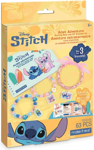 Aktivitätsheft und Set zur Herstellung von Disney Stitch-Armbändern