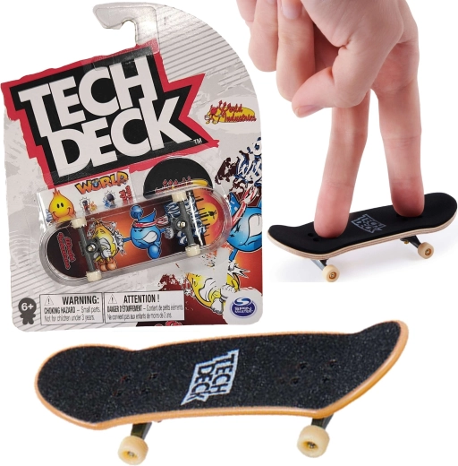 Tech Deck Fingerboard World Industries Tropfen + Sticker