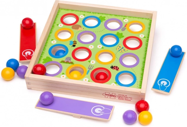 Holz-Tischspiel Hütchenspiel BIGJIGS TOYS