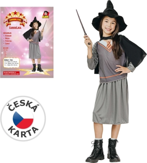 Karnevalskostüm Hexe für Kinder 120–130 cm
