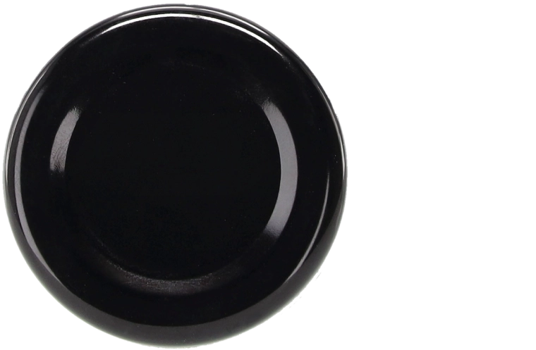 Set aus schwarzen Deckeln 43 mm für Einmachgläser und Flaschen – 20 Stück