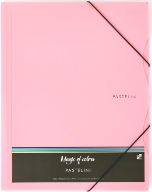 Schnellhefter mit Gummiband A4 PASTELINI rosa