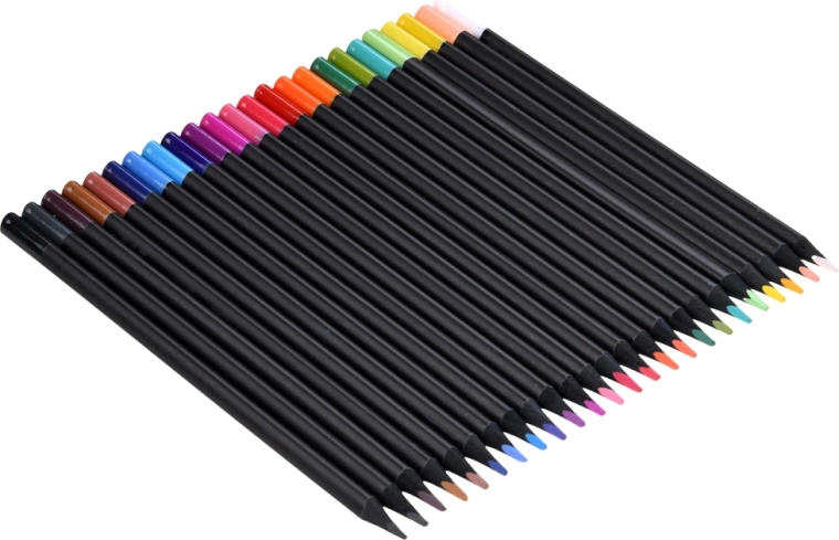 Kräftige Farben auch auf schwarzem Papier